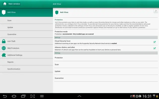 Kaspersky Endpoint Security android App screenshot 5